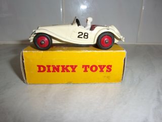 Dinky Toys No.  108 Mg Midget Competition White. ,  & Box