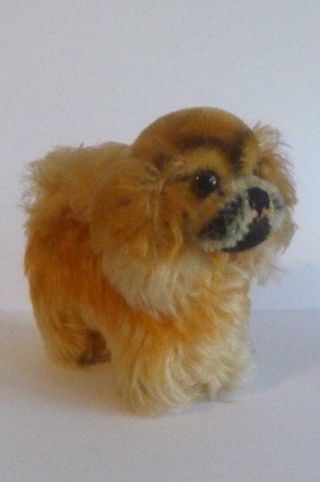 Vintage Steiff Germany Pekingese Dog With Swivel Head
