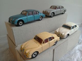 Dinky Toys By Meccano & Corgi Toys,  3 X Jaguar Cars,  1 Daimler,  Totally