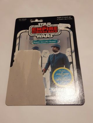 Star Wars Empire Strikes Back Bespin Security Guard Kenner 45 Back Uncut Canada
