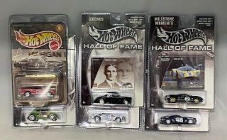 Hot Wheels Hall Of Fame (5) And Classic (1) Die Cast Cars