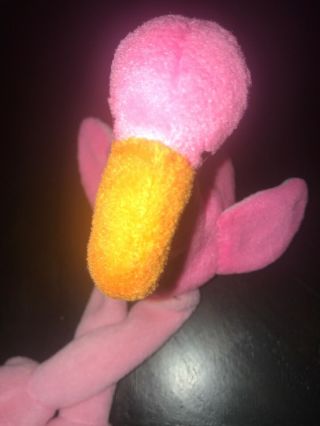 Ty 1995 Pinky The Pink Flamingo Plush Stuffed Animal