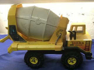 Vintage Tonka Turbo Mighty Diesel Cement Mixer Truck Xmb 975 1980 