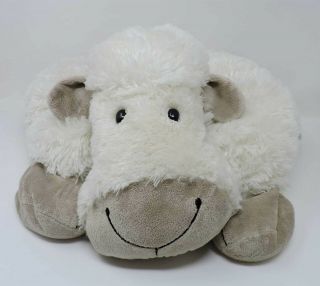 Jellycat Truffles Sheep Lamb Plush Cream Tan 26 " X 18 " Big Soft Toy Pillow