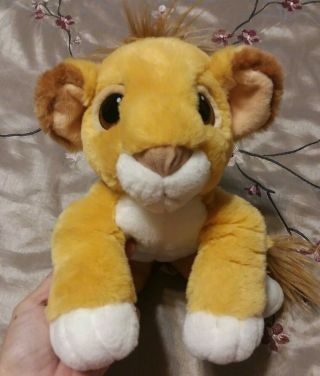 Vtg Authentic Disney Simba The Lion King Young Simba Cub Plush Stuffed Animal Eu