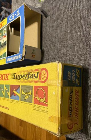 Vintage Matchbox Superfast Sf - 2 Set Matchbox G - 1 Service Station Not Complete 3