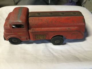 Vintage Pressed Steel Toys - Structo 66 - Truck Toyland Oil/ Gas 1950 