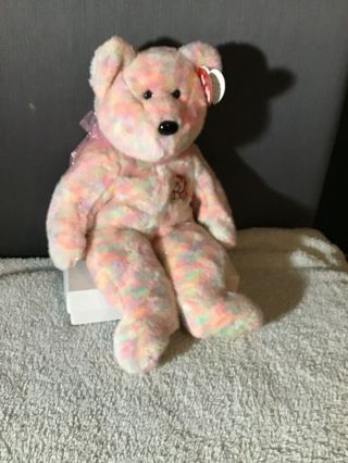 Ty Beanie Buddy - Celebrate The Bear (14 Inch) - Mwmts Stuffed Animal Toy
