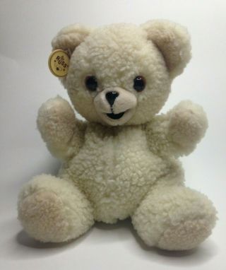 Russ Stuffed Plush Snuggle Teddy Bear Hand Puppet Vintage 1986 11 "