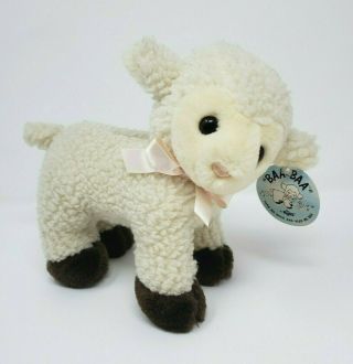 Vintage Russ Berrie Baa Baa Baby Creme Lamb Sheep Stuffed Animal Plush Toy W Tag