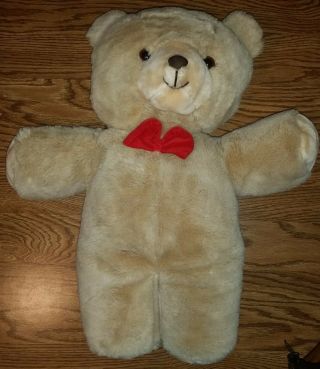 Vintage Gerber Tlc Tender Loving Care 20 " Bear W/red Bowtie Stuffed Animal Plush