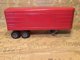 Vintage Louis Marx Hi - Way Express Tractor Trailer Only Truck Bl26 Pressed Steel