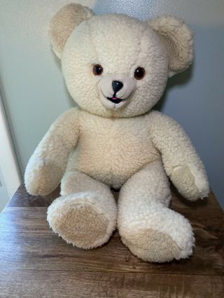 22 " Vintage Snuggle Bear Plush 1986 By Russ Berrie Lever Brothers