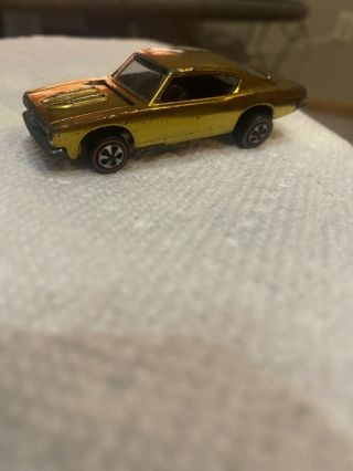 Redline Hotwheels Gold 1968 Custom Barracuda