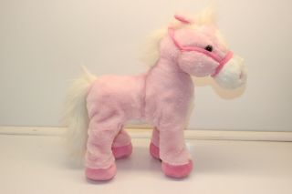 Dan Dee Pink Sound Animated Walking Plush Stuffed 14 " Horse Pony