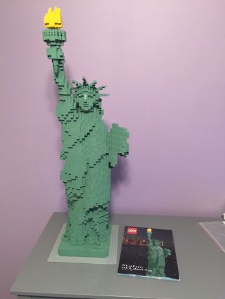 Lego Statue Of Liberty 3450 100 Complete With Instructions And Baseplate
