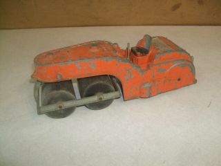 Vintage Hubley Kiddie Toy Orange Road Roller - 499 - 58 - 2