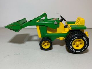 Tonka Front Loader Farm Tractor - 1974 - 75 1 - Owner Pressed Steel - Front Loading