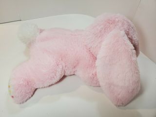 Dandee Dan Dee Pink Bunny Plush Yellow Green Polka Dot Ears Feet Stuffed Animal 3