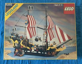 1989 Lego Legoland 6285 Black Seas Barracuda Pirate Set Mostly &
