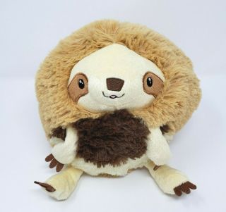 7 " Squishable 2016 Mini Baby Brown Sloth Round Ball Stuffed Animal Plush Toy