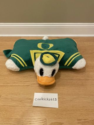 Oregon Ducks Pillow Pet Large 18” Stuffed Animal Plush Toy Ncaa Uo Mascot Green