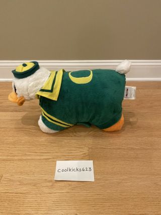 Oregon Ducks Pillow Pet Large 18” Stuffed Animal Plush Toy NCAA UO Mascot Green 3