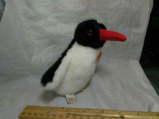 VINTAGE STEIFF PEGGY THE PENGUIN WITH BOTH TAGS,  BUTTON,  6 