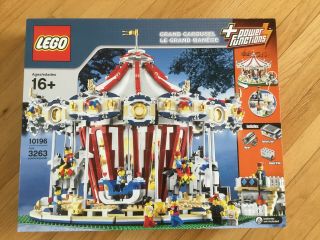 Lego Grand Carousel 10196.  Has Box Crease