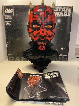 Lego Star Wars Darth Maul Bust (10018) - (complete) W Instructions/box