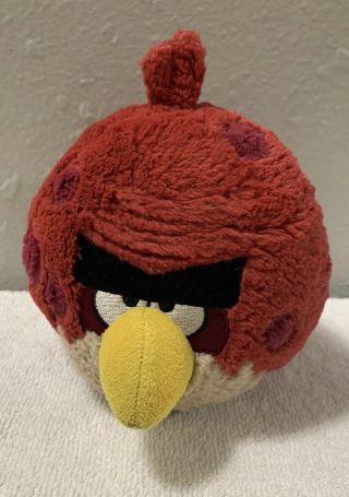Angry Birds Plush Red Spots No Sound Big Brother Terence Red Bird 8 "