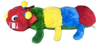 Dan Dee Caterpillar Large Plush Floppy Pal With Tag 30 " Stuffed Animal Rainbow