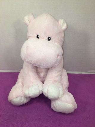 Vguc - 10” Animal Alley Toys R Us Pink Hippo Stuffed Animal Plush