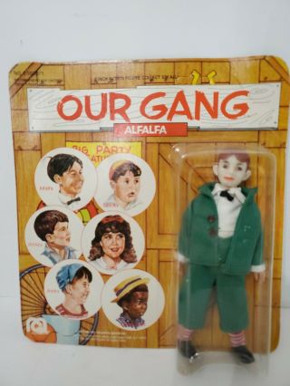 Mego 1975 Our Gang The Little Rascals Alfalfa Action Figure Doll On Card
