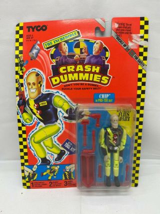 1992 Chip Pro - Tek Suit The Incredible Crash Dummies Tyco Action Figure