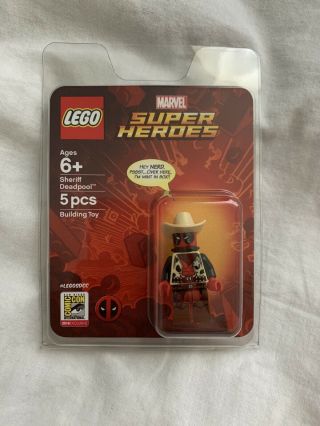 Lego Sdcc 2018 Exclusive Sheriff Deadpool Minifigure