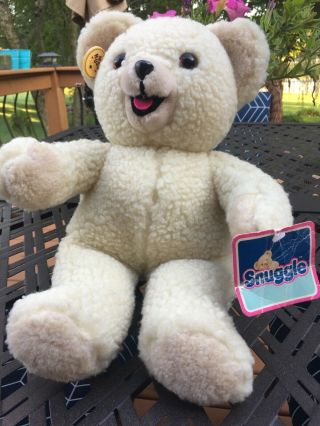 Vintage 1986 Russ 15 " Snuggle Fabric Softener Plush Teddy Bear Lever Brothers