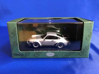 Ebbro 1/43 Porsche 911 Turbo 1978 Silver With Tracking Number.