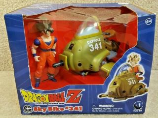 2001 Irwin Toys Dragon Ball Z Dbz Saiyan Ss Goku & Sky Bike 341