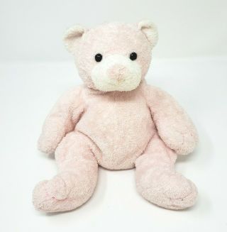 Ty Pluffies 2003 Baby Pink Pudder Teddy Bear Stuffed Animal Plush Toy Lovey