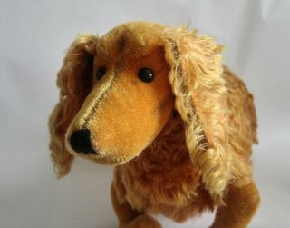 Vintage large Steiff Waldi Dachshund dog toy,  45 cm 18 