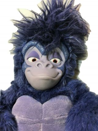 Disney Tarzan Terk Gorilla Mattel Jumbo Stuffed Plush Purple Ape Monkey Big