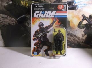 Gi Joe 25th Anniversary Commando - Snake Eyes - 2008 Action Figure Moc