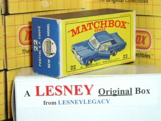 Matchbox Lesney 22c Pontiac Gran Prix Coupe model Type E2 EMPTY BOX 2
