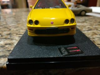 Acura Integra Type R Yellow 1:24 Scale Diecast Model Car Loose No Box ...