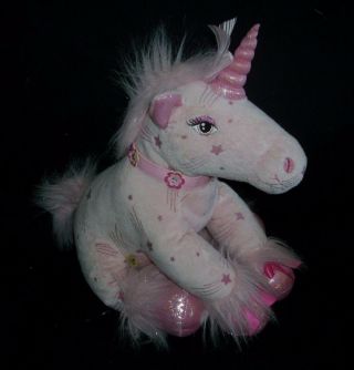 Build A Bear Pink Shooting Star Unicorn Sparkles Stuffed Animal Plush Toy Babw