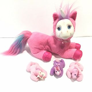 Pony Surprise Unicorn Starbust 2016 Mommy 3 Babies Plush Stuffed Animal Pink