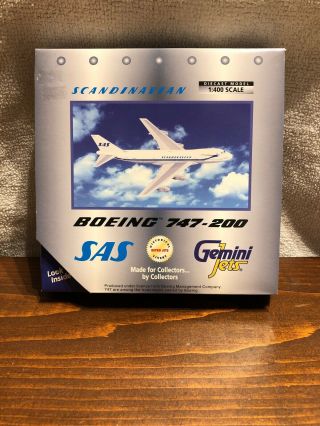 1:400 Scandinavian Boeing 747 - 200 Made By Gemini Jets