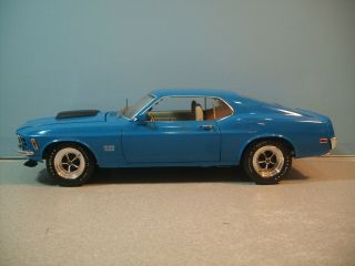 1:18 Scale Ertl American Muscle Graber Blue 1970 Ford Mustang Boss 429 Diecast