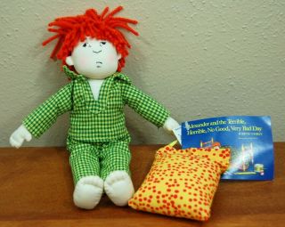 Plush Stuffed Doll Alexander Terrible Horrible Bad Day Judith Viorst Merrymakers